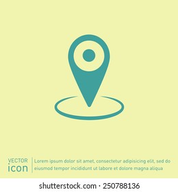 pin location on the map. local pin