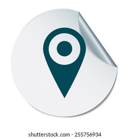 pin location on the map. local pin