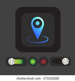 pin location on the map. local pin