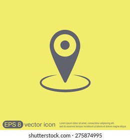 pin location on the map. local pin