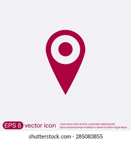 pin location on the map. local pin