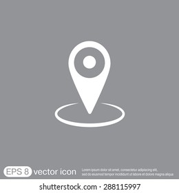 pin location on the map. local pin
