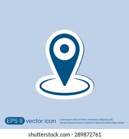 pin location on the map. local pin