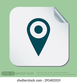 pin location on the map. local pin