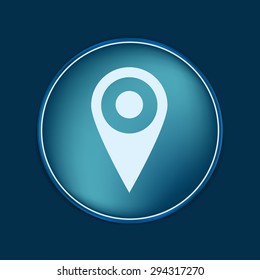 pin location on the map. local pin