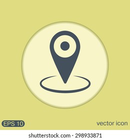 pin location on the map. local pin