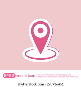 pin location on the map. local pin