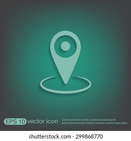 pin location on the map. local pin