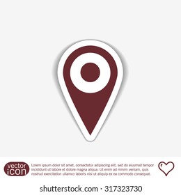 pin location on the map. local pin
