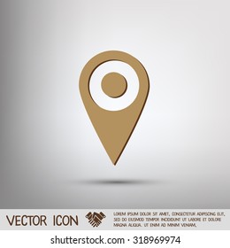pin location on the map. local pin