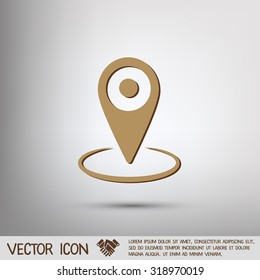pin location on the map. local pin