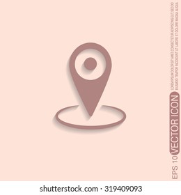 pin location on the map. local pin