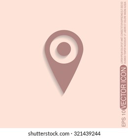 pin location on the map. local pin