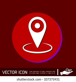 pin location on the map. local pin