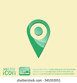 pin location on the map. local pin