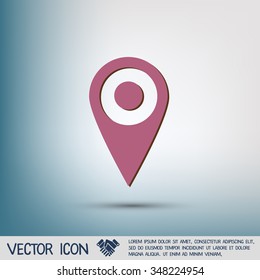 pin location on the map. local pin