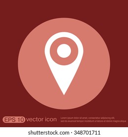pin location on the map. local pin