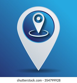 pin location on the map. local pin