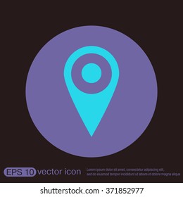pin location on the map. local pin