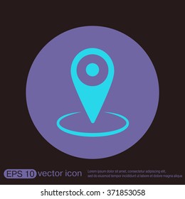 pin location on the map. local pin