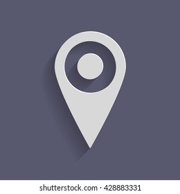 pin location on the map. local pin