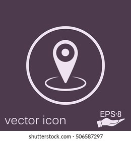 pin location on the map. local pin