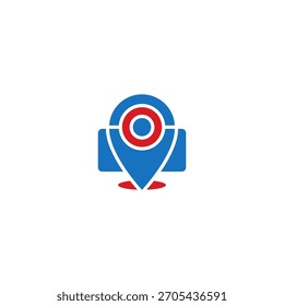 Ubicación del pin y diseño del logotipo del candado.