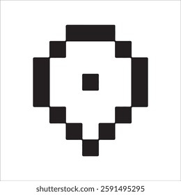 pin location pixel art 8 bit for graphic design