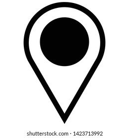 Pin location symbol icon illustration vector