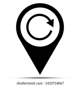 Pin location symbol icon illustration vector