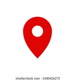 Pin location symbol icon vector