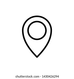 Pin location symbol icon vector