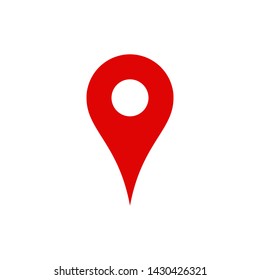 Pin location symbol icon vector