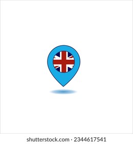 localizaciones de países en fondo azul y plano. 