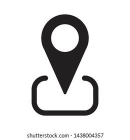 pin locaton icon simple design