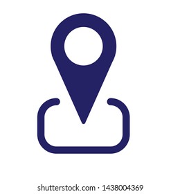 pin locaton icon simple design