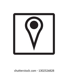 pin locator icon vector