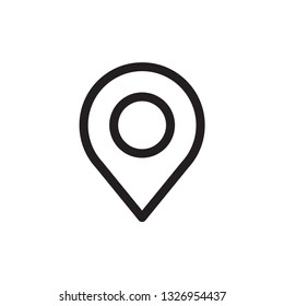 Pin Locator Icon Vector