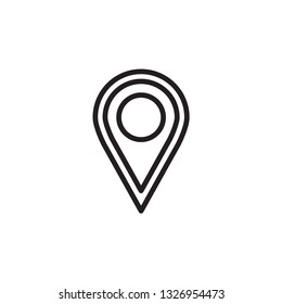 Pin Locator Icon Vector