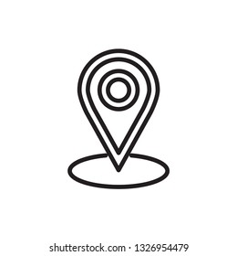 Pin Locator Icon Vector