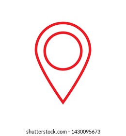 pin locator icon vector design template