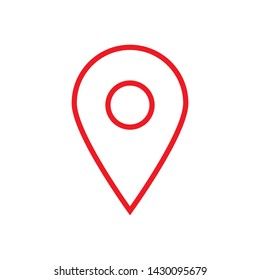 pin locator icon vector design template