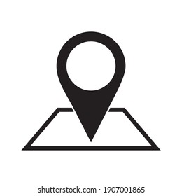 Pin Locator Icon Vector Design Template