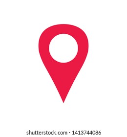 pin locator icon vector template