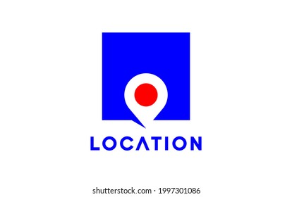 Pin logo icon design template vector elements for your company brand