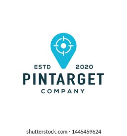 Pin logo and icon design vector.