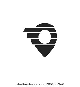 pin logo icon - Vector