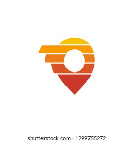 pin logo icon - Vector