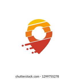pin logo icon - Vector
