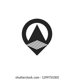 pin logo icon - Vector